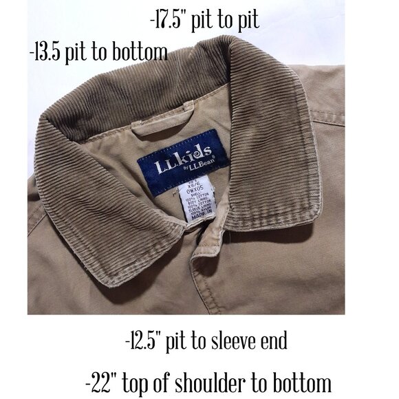SOLD🔴🔴🔴🔴🔴🔴Vintage  L.L Bean Kid's 4 Pocket  Lined Barn Chore Coat sz 6 - Picture 8 of 8